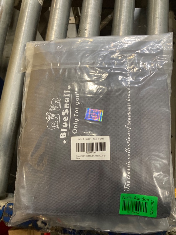 Photo 1 of BlueSnail Newborn Baby Swaddle, Easy Wrap Receiving Blanket, Newborn Essentials Must Have (S,0-3 Months, Gray)