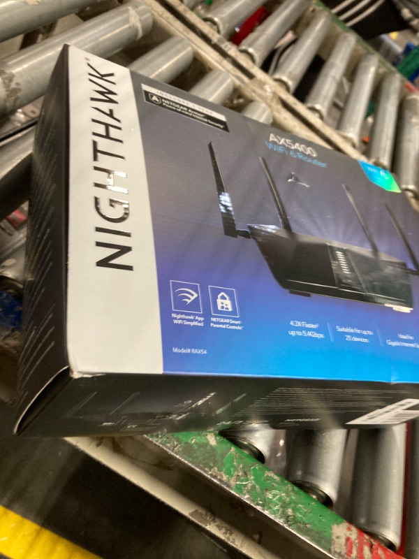 Photo 2 of ***USED***NETGEAR Nighthawk WiFi 6 Router (RAX54S) 6-Stream AX5400 5.4 Gbps - Dual Band Gigabit Wireless Internet Router - Coverage up to 2