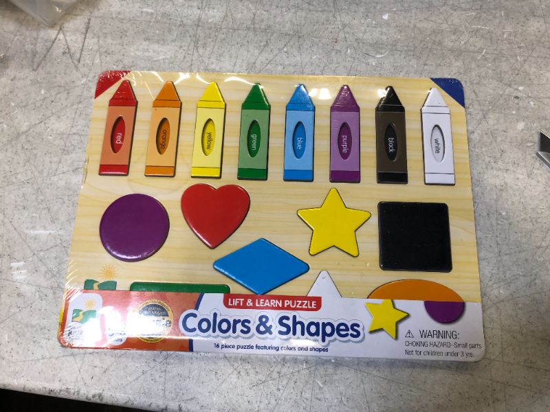 Photo 2 of The Learning Journey: Lift & Learn Puzzle Colors & Shapes Preschool Toys & Activities for Children Ages 3 and Up Award Winning Educational Toy -- Packaging Intact