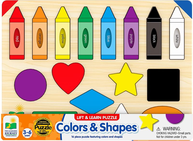 Photo 1 of The Learning Journey: Lift & Learn Puzzle Colors & Shapes Preschool Toys & Activities for Children Ages 3 and Up Award Winning Educational Toy -- Packaging Intact