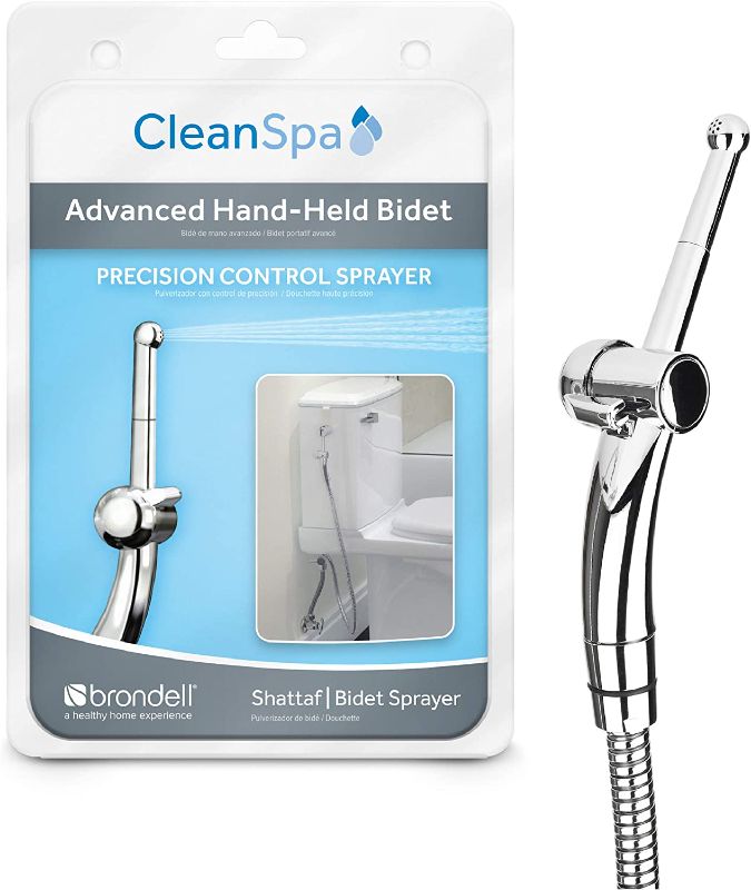 Photo 1 of Brondell Hand Held Bidet Sprayer for Toilet CleanSpa Advanced Bidet Attachment with Precision Pressure Control Jet Spray - Ergonomic Handheld Bidet for Toilet - Toilet Water Sprayer and Hose Set
