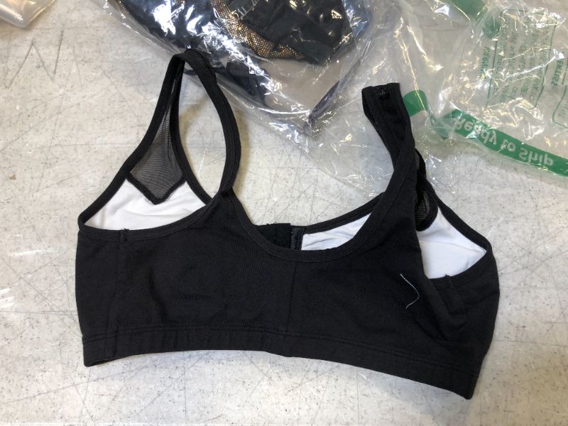 Photo 1 of Hanes Women's Black Sports Bra (S)