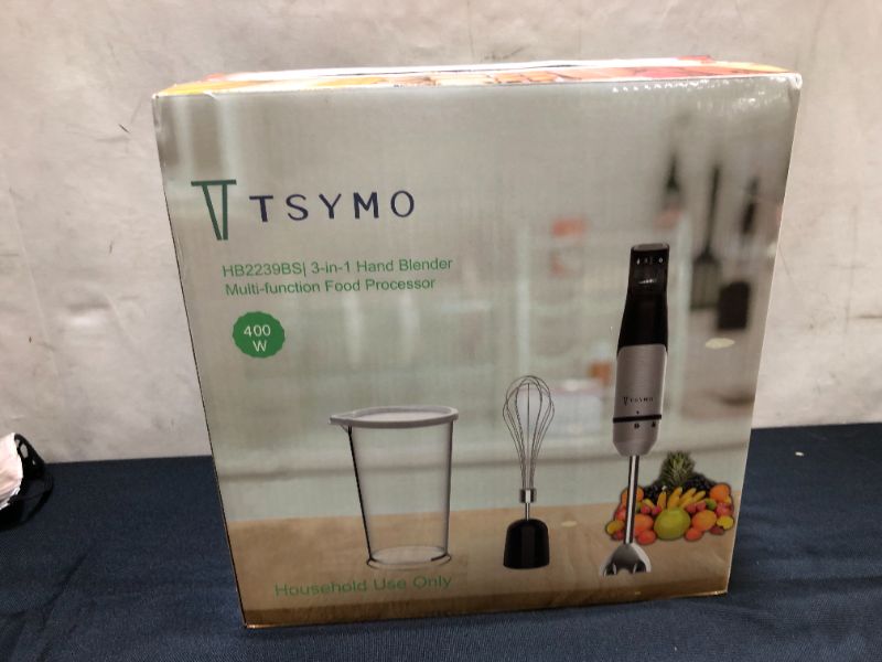 Photo 1 of TSYMO HB2239BS 3 in 1 Hand Blender Multi-Function Food Processor(Brand new factory sealed)