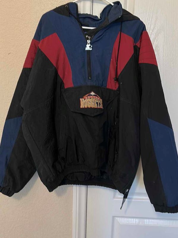 Photo 1 of VINTAGE DENVER NUGGETS STARTER HOODED JACKET XL