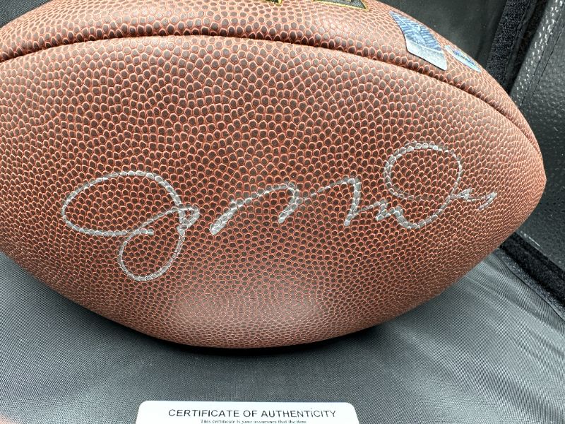 Photo 2 of JOE MONTANA AUTOGRAPHED FOOTBALL W COA