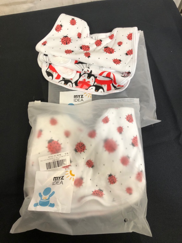 Photo 2 of MYZIDEA Baby Bibs 3-Pack Baby Bandana Drool Bibs for Boys Girls Stuff,Terry Bibs,Newborn Toddler Bibs Organic Cotton 3-24 Months Waterproof Bib  2 COUNT 