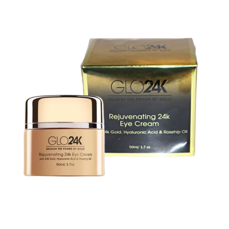 Photo 1 of REJUVENATING 24K EYE CREAM INFUSED WITH 24K GOLD HYALURONIC ACID & ROSEHIP OIL REDUCES PUFFY EYES FINE LINES CROWS FEET KNOWN FOR HYDRATING AD AGE DEFYING PROPERTIES WILL IMPROVE SKINS FIRMNESS TEXTURE AND ELASTICIY FOR ALL SKIN TYPES NEW