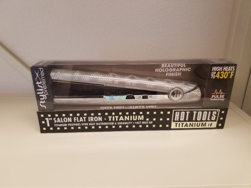 Photo 1 of HOT TOOLS TITANIUM FLAT IRON NEW 