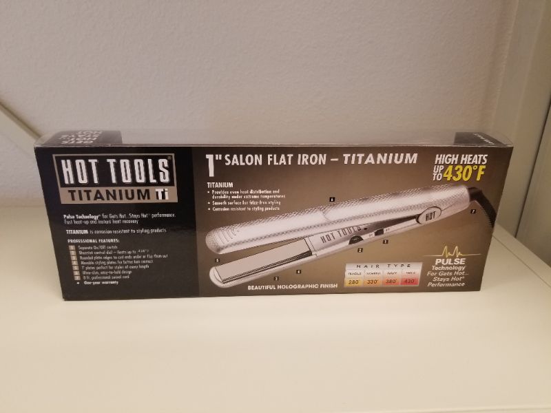 Photo 2 of HOT TOOLS TITANIUM FLAT IRON NEW 