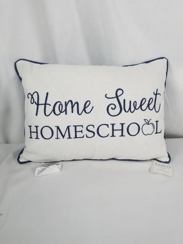 Photo 1 of THRO HOME BRIGHT WHITE HARRISON PILLOW 14X20 NEW 