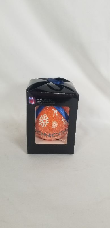 Photo 1 of LED BOXED ORNAMENT  DENVER BRONCOS BATTERY INCLUDED NEW