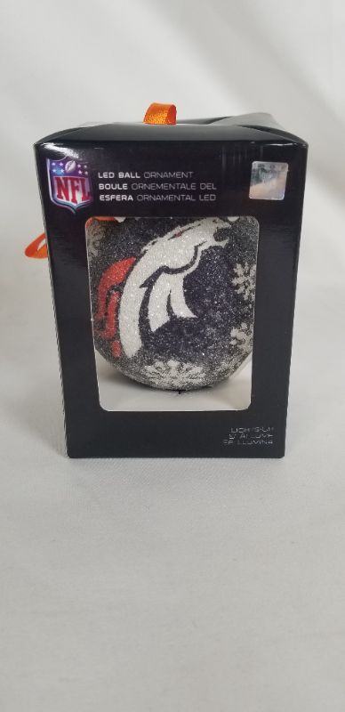 Photo 1 of LED BOXED ORNAMENT  DENVER BRONCOS BATTERY INCLUDED NEW