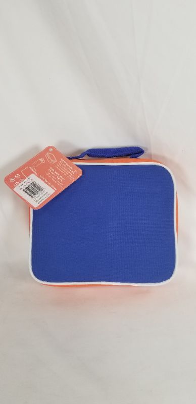 Photo 2 of SPACE LUNCH BAG BLUE AND ORANGE NEW