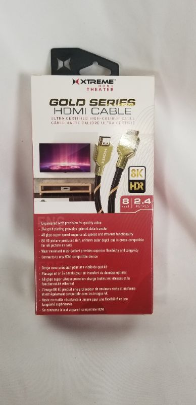 Photo 2 of HDMI CABEL CHARGER GOLD SERIES 6FT 4K NEW 