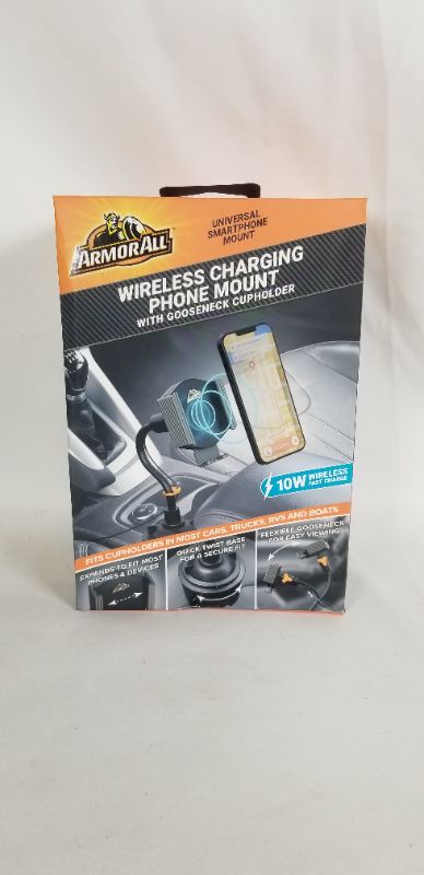 Photo 1 of WIRELESS CHARGING PHONE AMMOUNT WITH GOOSENECK CUP HOLDER 10W FAST CHARGE NEW 