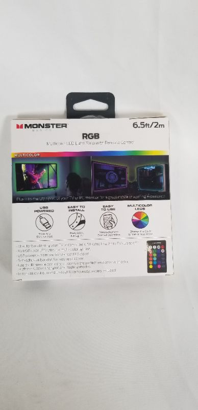 Photo 2 of RGB MULTICOLOR LED STRIP LIGHT WITH REMOTE  CONTROL 6.5FT NEW 