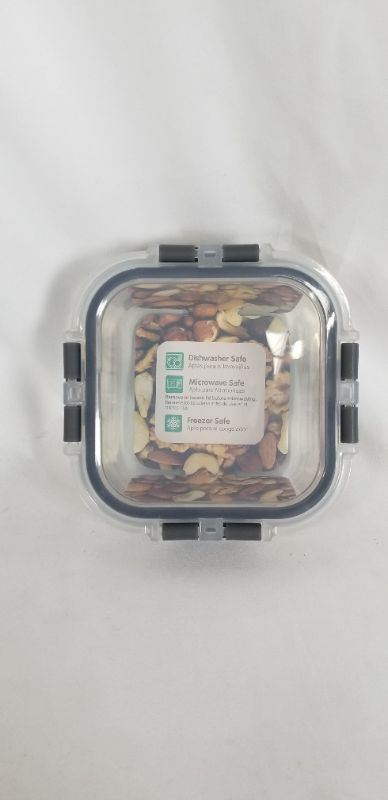 Photo 1 of GLASS STORAGE SQUARE CONTAINER 10oz NEW 