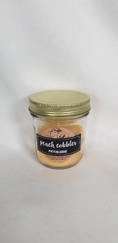 Photo 1 of PEACH GOBBLER MOON SHINE CANDLE JAR 3oz NEW 