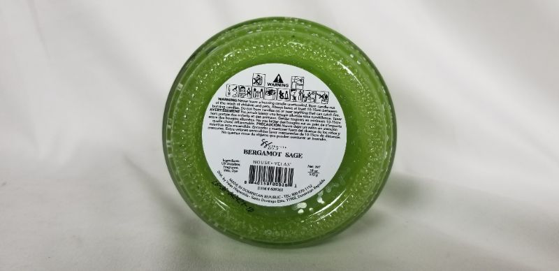 Photo 2 of BERGAMOT SAGE CANDLE JAR 18oz NEW 