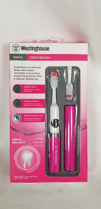 Photo 1 of SONIC TOOTHBRUSH TRAVEL READY GERM PROTECTION WITH PROTECTIVE CAP NEW