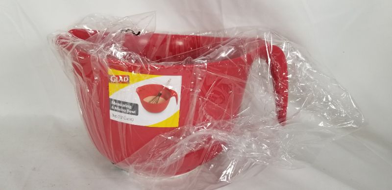 Photo 1 of MEASURING AND MIX BOWL 3QT 12 CUPS RED NEW 