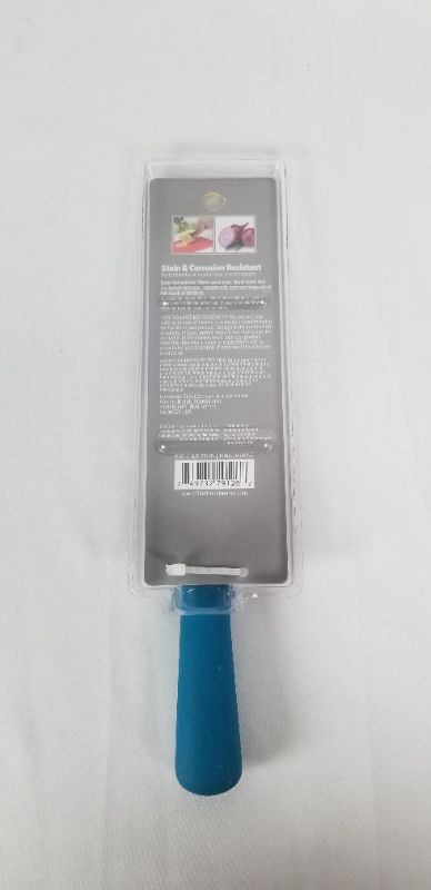 Photo 2 of 5 INCH BLUE UTILITY KITCHEN KNIFE NON-STICK COATED VLADES NO-SLIP GRIP HANDLE BLADE SHEATH INCLUDED NEW
