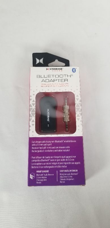 Photo 2 of BLUETOOTH ADAPTER WIRELESS AUDIO RECEIEVER WITH BUILD IN MIC FOR CAR HOME STEREOS HEADPHONES OR EARBUDS NEW