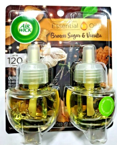 Photo 3 of AIR WICK ESSENTIAL OILS BOWN SUGAR AND VANILLA 2 PACK REFIL 1.34oz NEW