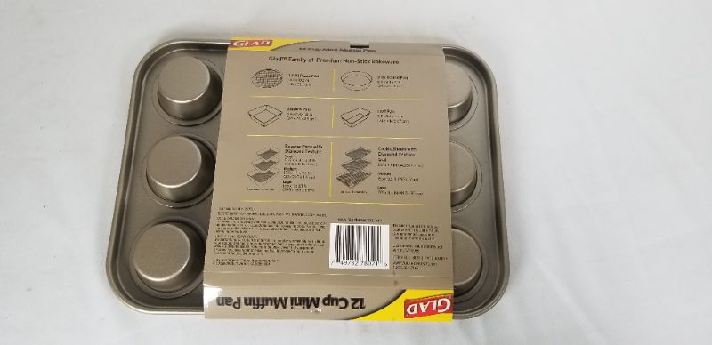 Photo 3 of 12 CUP MINI MUFFIN PAN 10.4 INCH X 7.7 INCH X 0.8 INCH NEW