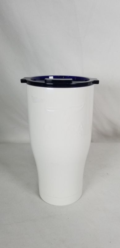 Photo 1 of CHASER ICY GOODNESS IN EVERY SIP STAINLESS STEEL WHITE WITH BLUE CLEAR LID TUMBLER 27oz  NEW