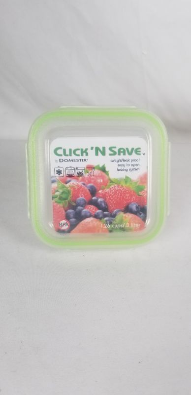 Photo 1 of CLICK N SAVE AIRTIGHT  LEAK PROOF EASY TO OPEN LOCKING SYSTEM 1.26 CUPS NEW 