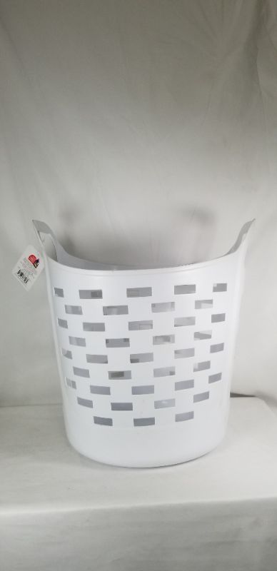 Photo 2 of WHITE FLEXIBLE  LAUNDRY HAMPER  35 LITERS NEW