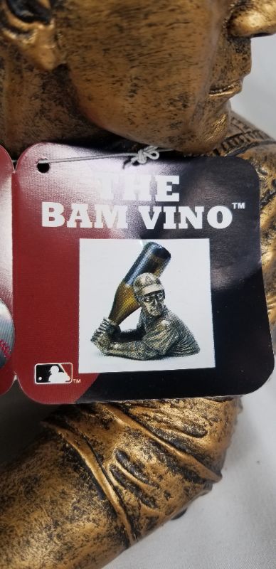 Photo 4 of BAM VINO TEXAS RANGERS WINE BOTTLE HOLDER RESIN 10X8.5X7.75H NEW 