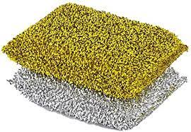 Photo 2 of 2PACK NON SCRATCH METALLIC SCOURING PAD GOLD AND SILVER NEW