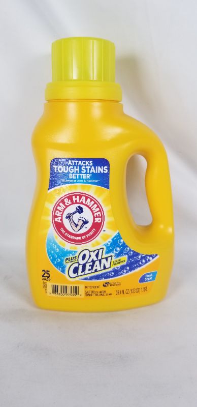 Photo 3 of LAUNDRY DETERGENT FRESH SCENT 25 LOADS ATTACKS TOUGH STAINS BETTER NEW