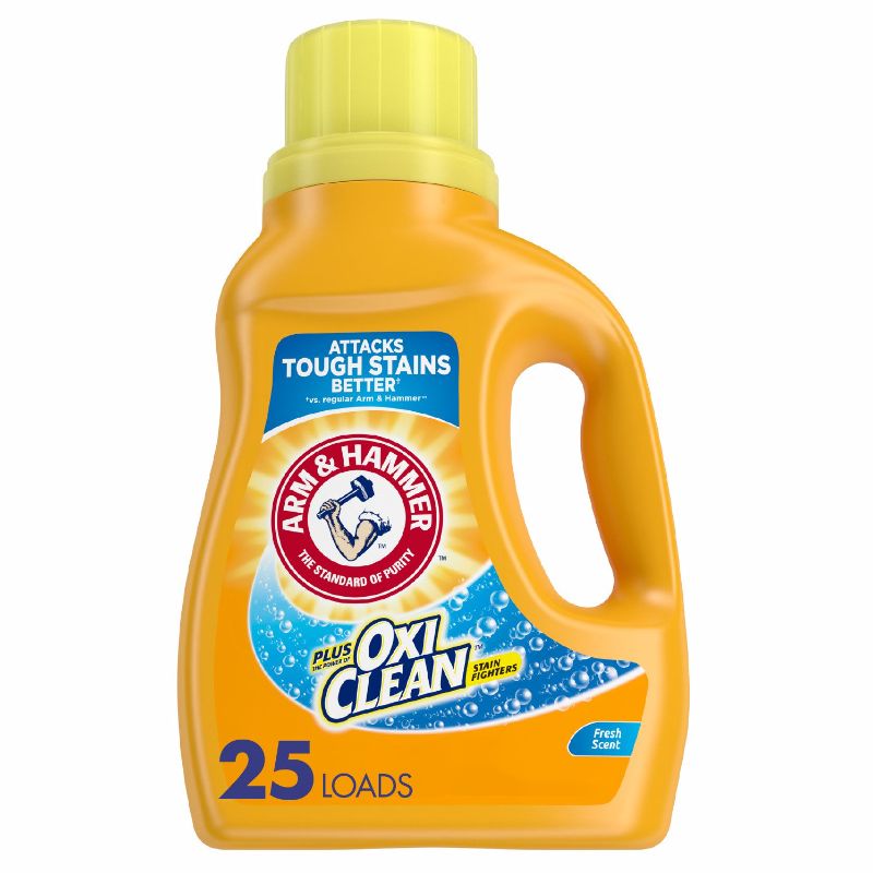 Photo 1 of LAUNDRY DETERGENT FRESH SCENT 25 LOADS ATTACKS TOUGH STAINS BETTER NEW