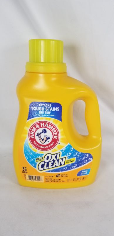 Photo 1 of LAUNDRY DETERGENT FRESH SCENT 35 LOADS ATTACKS TOUGH STAINS BETTER NEW