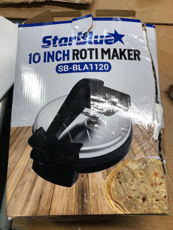 Photo 3 of 10inch Roti Maker by StarBlue with FREE Roti Warmer and Removable Handle - The automatic Stainless Steel Non-Stick Electric machine to make Indian style Chapati, Tortilla, Roti AC 110V 50/60Hz 1200W