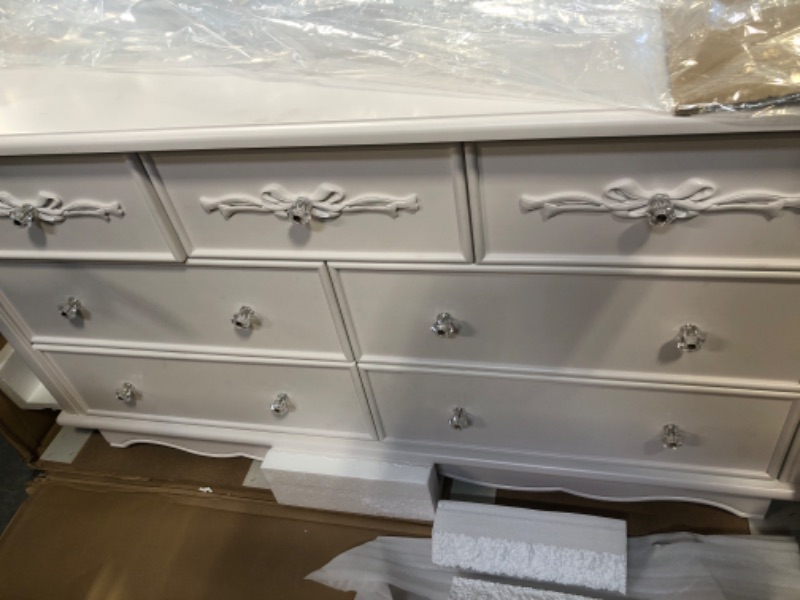 Photo 3 of ***need a truck for pic up****Evolur Aurora 7 Drawer Double Dresser - Ivory Lace