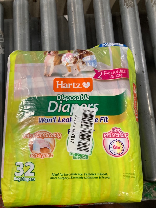 Photo 2 of ***USED***Hartz Disposable Dog Diapers, Size M 32 count, Comfortable & Secure Fit, Easy to Put On