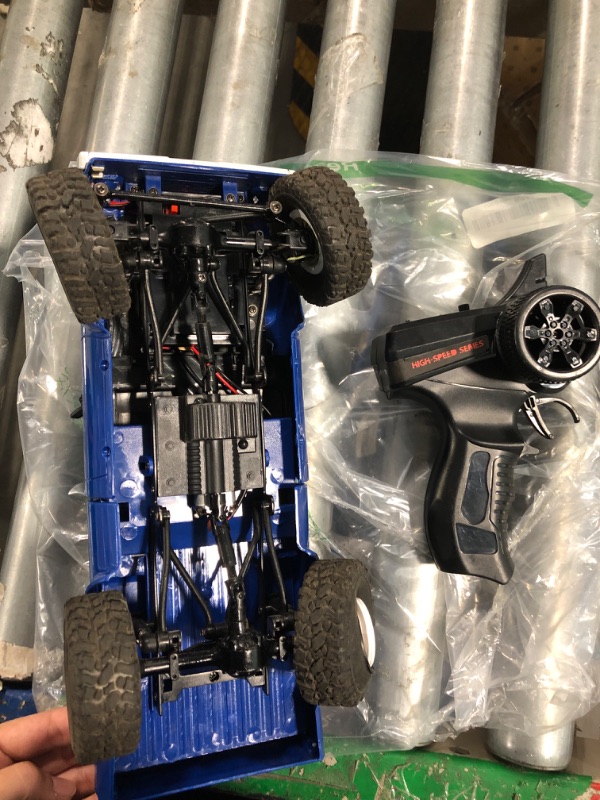 Photo 3 of ***MISSING PIECE***/***CHECK REAL IMAGE***
 Apawband RC Crawler WPL C24 RC Rock Crawler RC Truck 4x4 Off Road RTR, 1/16 Scale Remote Control Truck All Terrain 2.4 Ghz with Proportional Steering LED Lights Hobby Toys Adult