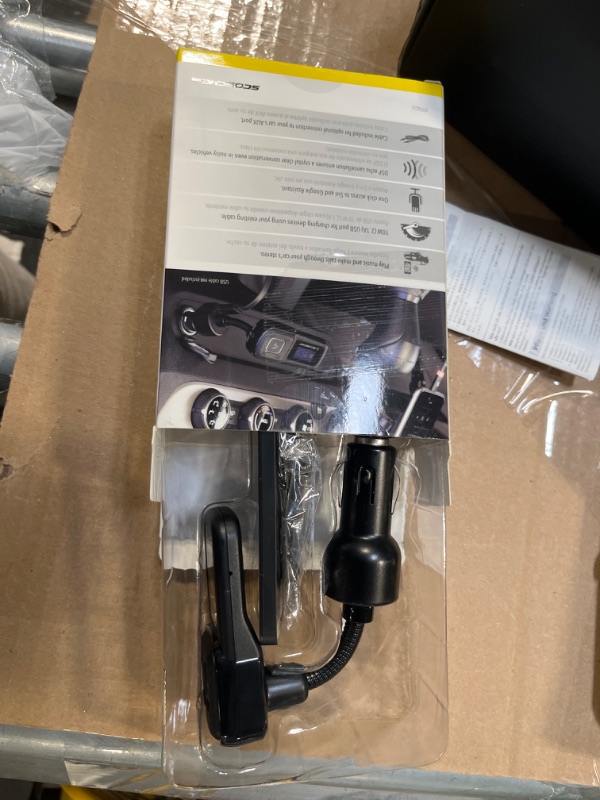 Photo 1 of Scosche BTFM2A BTFREQ Universal Bluetooth Hands-Free Car Kit with Digital FM Transmitter and 10-Watt USB Car Charger, Stream Smartphone Audio