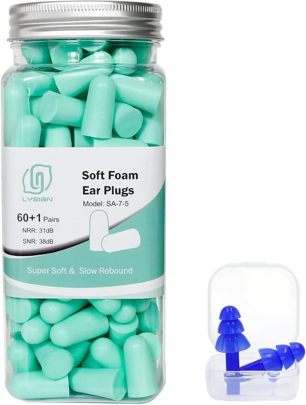 Photo 1 of 10 boxes 50 pairs soft foam earplugs SA-7-5 