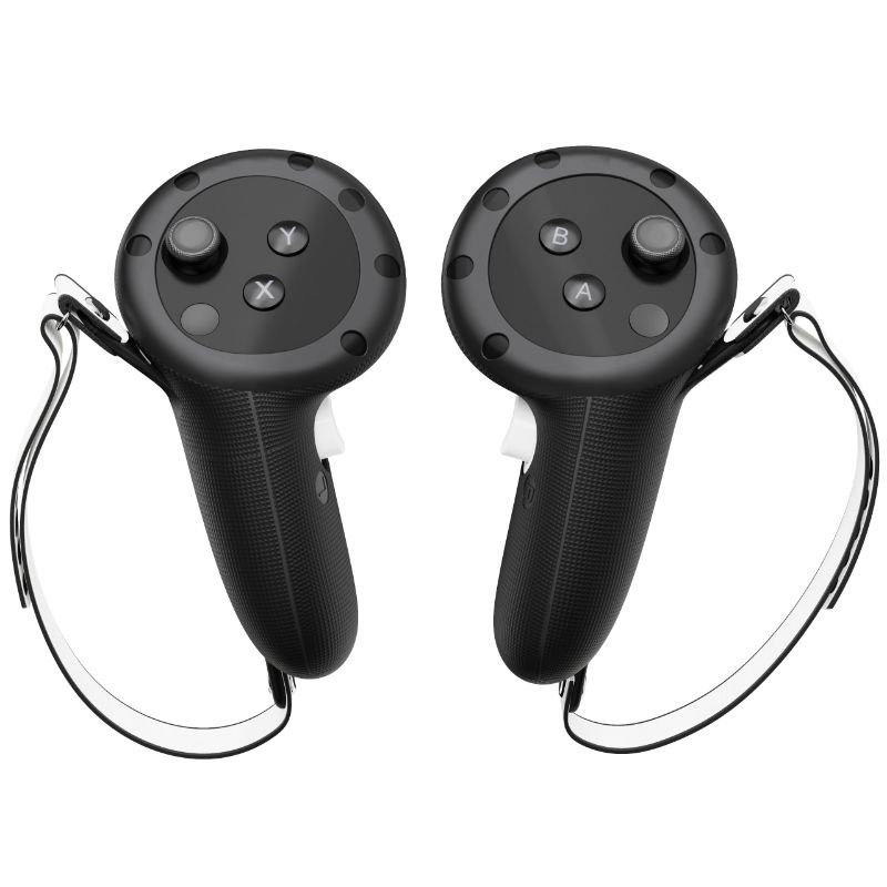 Photo 1 of APEXINNO VR Controller Grips Cover for Quest 3S Meta Quest 3 Accessories, Silicone Hand Grips Skin Protector for Oculus Quest 3/3S Controllers, with Adjustable Hand Active Straps (Black)X003YB1AIT
