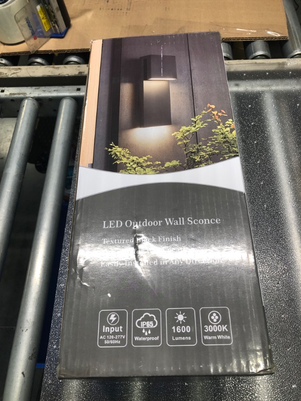 Photo 1 of Tarentlight Modern LED Outdoor Wall Sconce 2-Light 17W Integrated LED Outdoor Wall Mount,Anti Rust Textured Black Suit for Wet Locations and Easily Installed in Any Direction.Bulb Included.