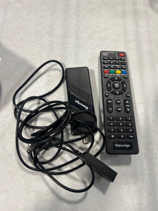 Photo 1 of 2023 Upgraded Digital Converter Box for TV, OWERSLYN [ATSC Tuner Hidden Behind TV], TV Recording&Playback, USB Media Player, TV Tuner with 1080P HDMI/AV Output, Timer Setting, 2-in-1 Learning Remote