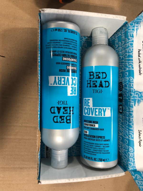 Photo 2 of *** Blue*** TIGI Bed Head Shampoo & Conditioner For Damaged Blonde Hair Serial Blonde With Hydrolyzed Keratin 2 x 25.36 fl oz