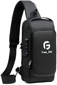 Photo 1 of  Sling Bag for Men Anti-Theft USB Crossbody Backpack Waterproof Chest Daypack Lightweight Shoulder Bag 