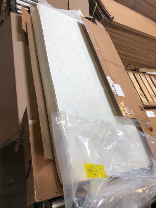 Photo 1 of Delta Children Twinkle Stars Dual Sided - Premium Sustainably Sourced Fiber Core Crib and Toddler Mattress - Waterproof - GREENGUARD Gold Certified (Non-Toxic)