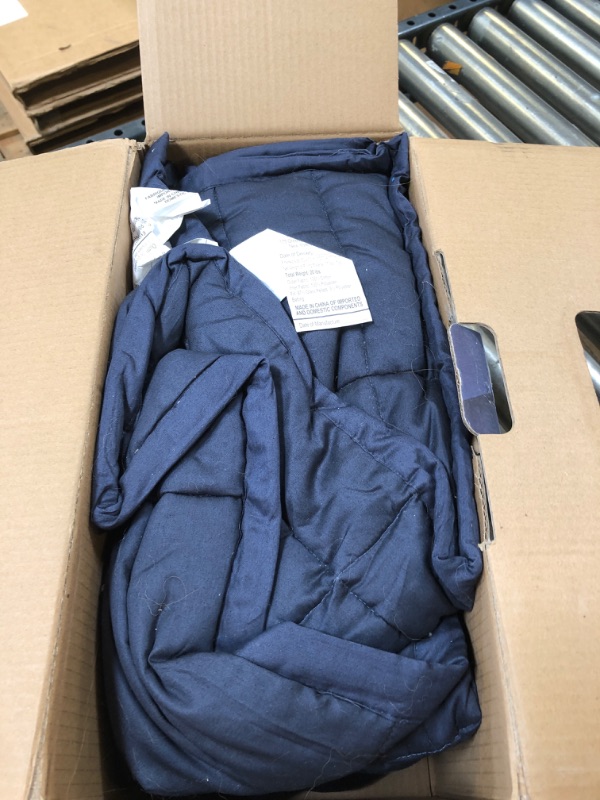 Photo 2 of Casper Sleep Weighted Blanket, 20 lbs, Indigo